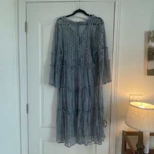 Sundance Gray Long Sleeve Dress
